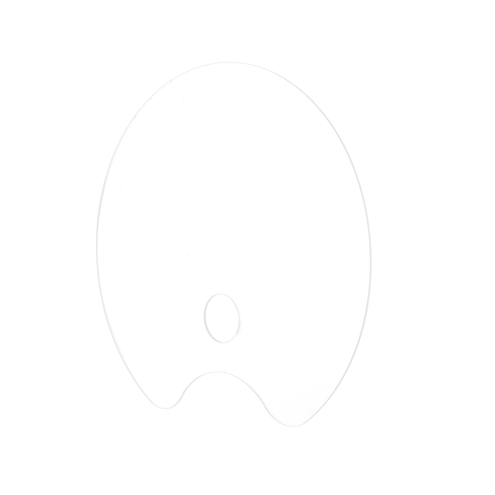 DOITOOL 1Pc Acrylic Color Mixing Tray Handheld Watercolor Pigment Palette for Artists Design Durable and Easy to Clean for Painting Crafts and Art Projects