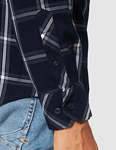Urban Classics Basic Check Shirt Camicia, Blu