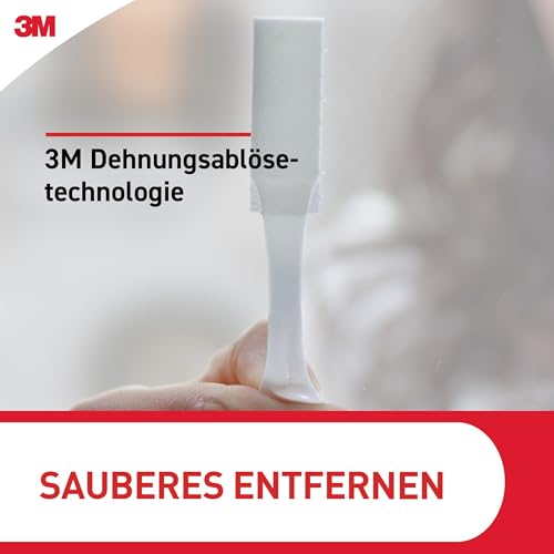 Command Klebestreifen, Vorteilspack 10x2 X-Large (20 Strips), Weiß, Für Schweres Gewicht - Bilder Aufhängen ohne Bohren, Streifen halten bis zu 9 kg, Rückstandsfreies Ablösen