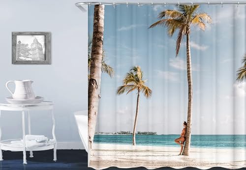 Rideau de douche en polyester anti-éclaboussures facile à laver