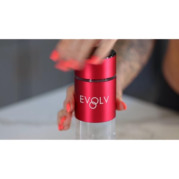 EVOLV Hydrogen Water Bottle Generator – SPE & PEM Water Ionizer 5.4PPM, Highest H2 Concentration – Portable 8oz Hydrogenated Water Bottle – Leak-Proof Hydrogen Water Machine, Easy to Use – Carbon - Image 8