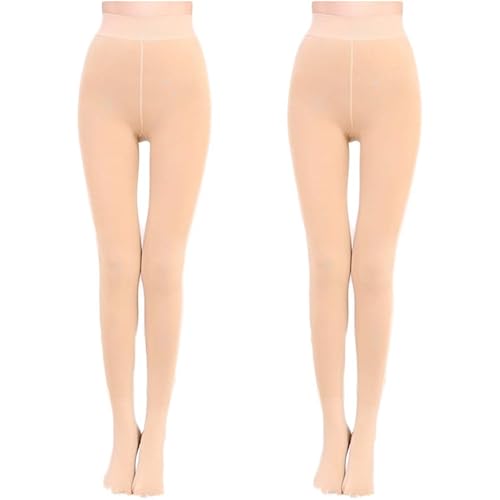 Blostirno Women's Fleece Lined Tights Thermal Pantyhose Leggings Opaque Winter Warm Thick Stockings Tights