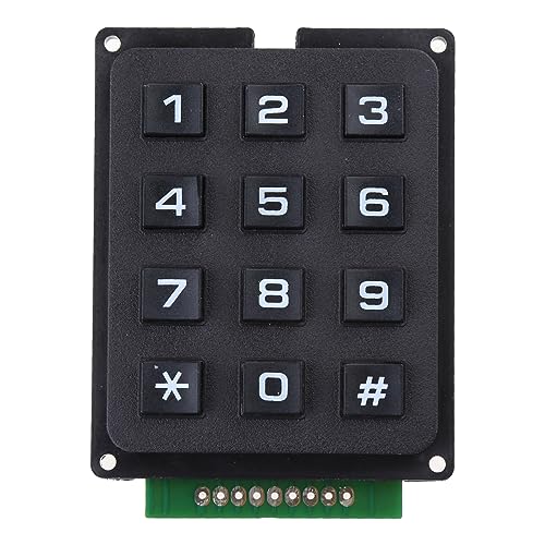 XIAHIOPT Matrixes Array 12 Keys Button Keypad Keyboard Module for Electronic 12 Key Membrane Button Keypad