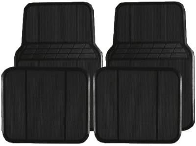 Black Basic Rubber Mat - 4 Pcs