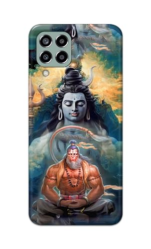 Image of PRINTFIDAA Plastic Printed Hard Back Cover Case For Samsung Galaxy M33 5G Back Cover (Lord Shiva And Hanuma) -112, Multi