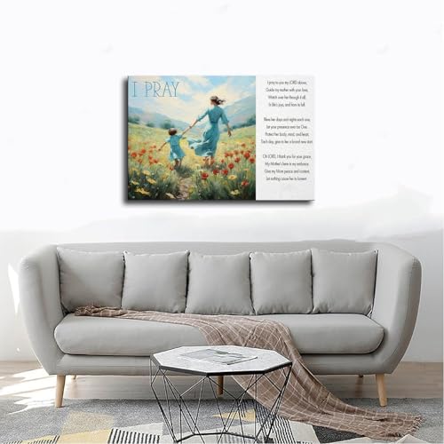 Poster sur toile de prière 60x90 cm pour déco de chambre - 4
