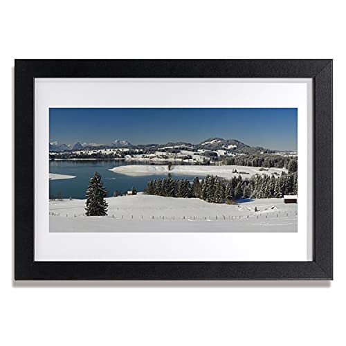 Affiche avec cadre en MDF 30x20 cm photo haute définition | Paysage lac Kraina Tulup