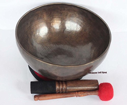Bol chantant tibétain antique fait main 25,4 cm : le cadeau spirituel idéal pour amateurs de bien-être