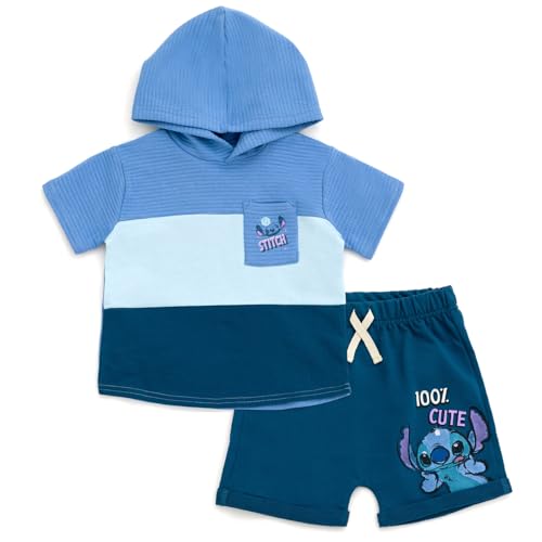 Image of Disney Pullover Hoodie and French Terry Shorts Newborn to Little Kid Sizes (Newborn - 5)