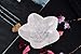 AMOYSTONE White Selenite Bowl for Recharging Crystals Stones Hand Carved Flower Shaped 4