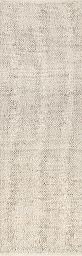 nuLOOM tapete rectangular de yute y algodón 2'6"x10' miniatura 3