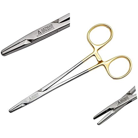 Mayo Hegar Needle Holder 6" Surgical Needle Driver with Tungsten Carbide Inserts Cover