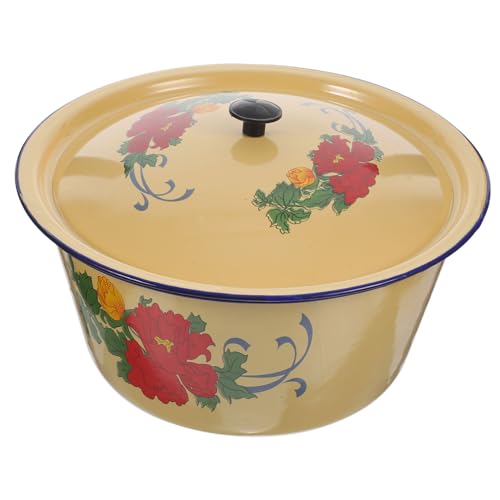 Cabilock Olla De Esmalte Para Estofado y Sopa Diseño Práctico Resistente y Fácil De Cuidar