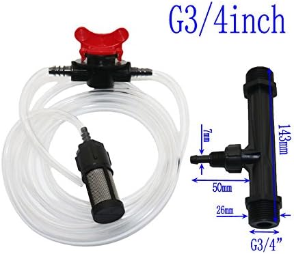 Miniatura 5 de Kangkangk 12", 34", 1" Riego Venturi Mezclador Mezclador Kit de Inyectores Agricultura Jardín Tubo de Agua Jardín Jacuzzi Spa Inyector de ozono (3)