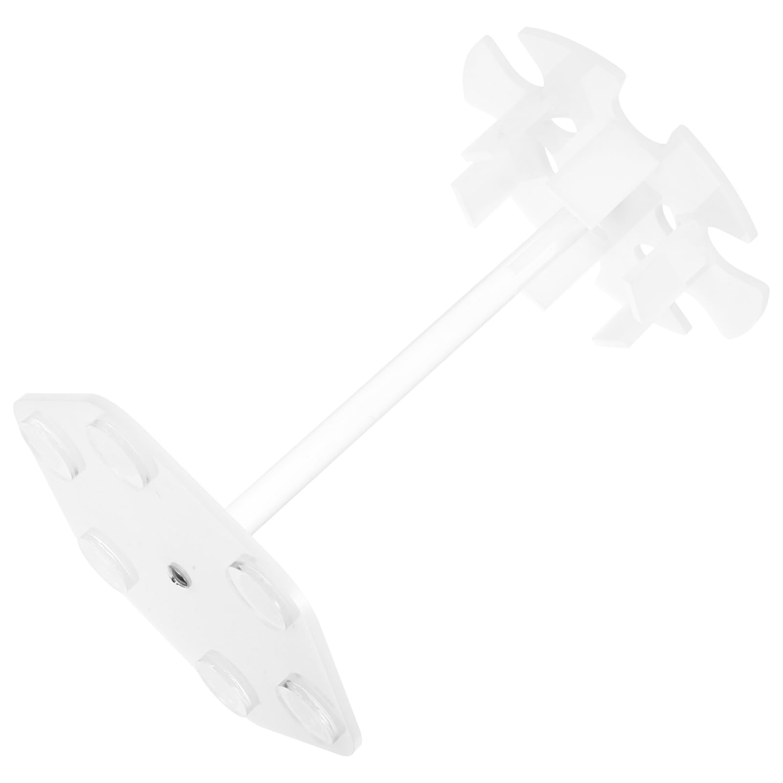 Supporto per Pipette Rotondo 6 Posti in Acrilico per Laboratorio | Struttura Smontabile, Bianco, Supporto Stabile, Uso Ricerca, Forniture Tecniche