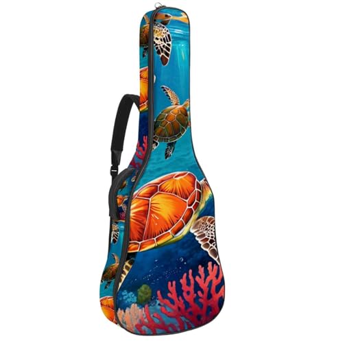 Sac pour guitare acoustique 40-42 pouces étanche multicolore à poches