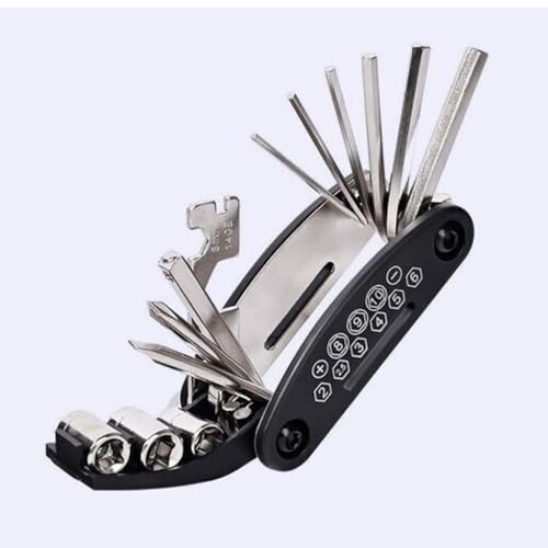 Image of Cycle 15 in 1 Cycle Tool kit Multi-Purpose Mountain Cycle Repair Tool kit Allen Key Spoke Cycle Tool kit Set All Cycle (Cycle Tool kit)