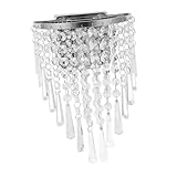 Gadpiparty Modern Semi Circular Crystal Wall Lamps Led Stick-on Light for Home Decor Decorative Wall Mount Light Source
