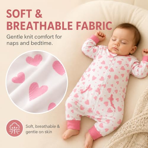 Image of Toddler Sleep Sacks for 2t-3t, 1 Pack Baby Wearable Blanket with Feet, Long Sleeves Breathable Sleep Sacks for Baby Boys and Girls
