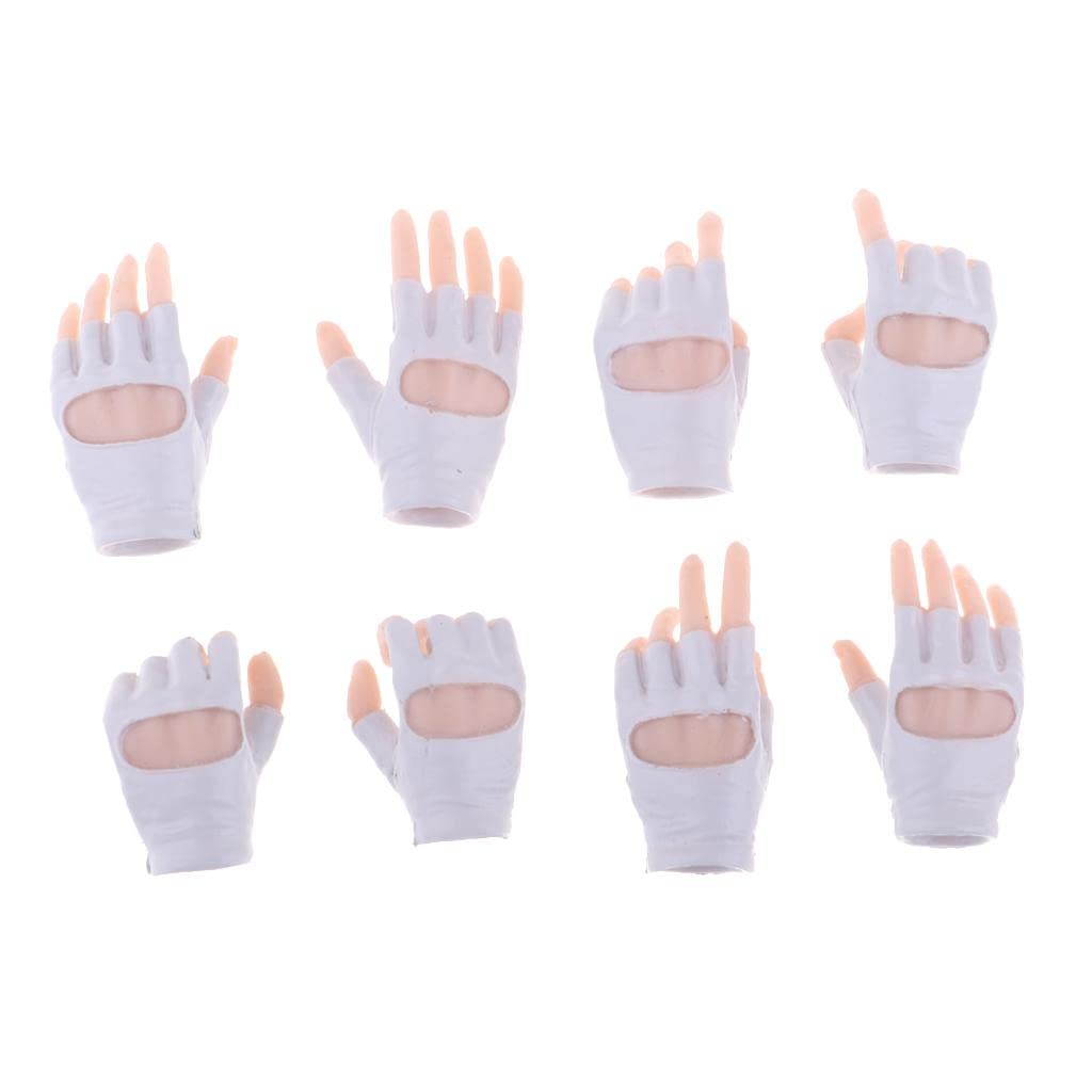 UJEAVETTE® 1/6 Scale Hands Model & Gloves for 12 Jo Ph TBL Female Figure Body White