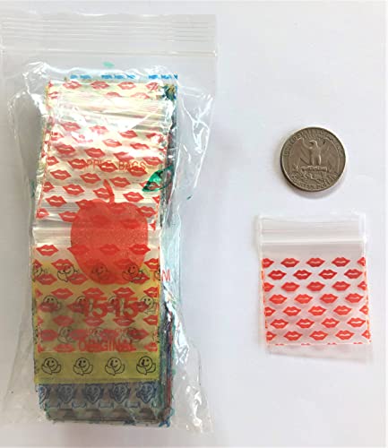 Apple Brand Bags 1515 Original Apple Brand Zip Top Baggies Mix 26 Designs 104 bags 1.5 x 1.5