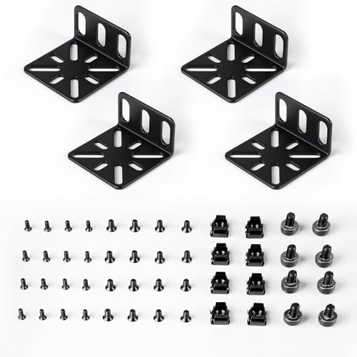 LALAGO Rack Mount Kit 19 Zoll, Verstellbare Switch Racks Ohren, Universal 19 Inch Rack Ears, Rackmontage-Kit Kompatibel mit Buffalo Tech Cisco NETGEAR Dell D-Link Linksys und TRENDnet (C)