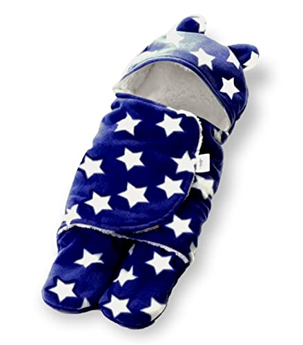 Image of BRANDONN Baby Blanket Newborn Gift Pack of Swaddle Wrapper, 0-9 Months, Length 68 cm x Width 68 cm
