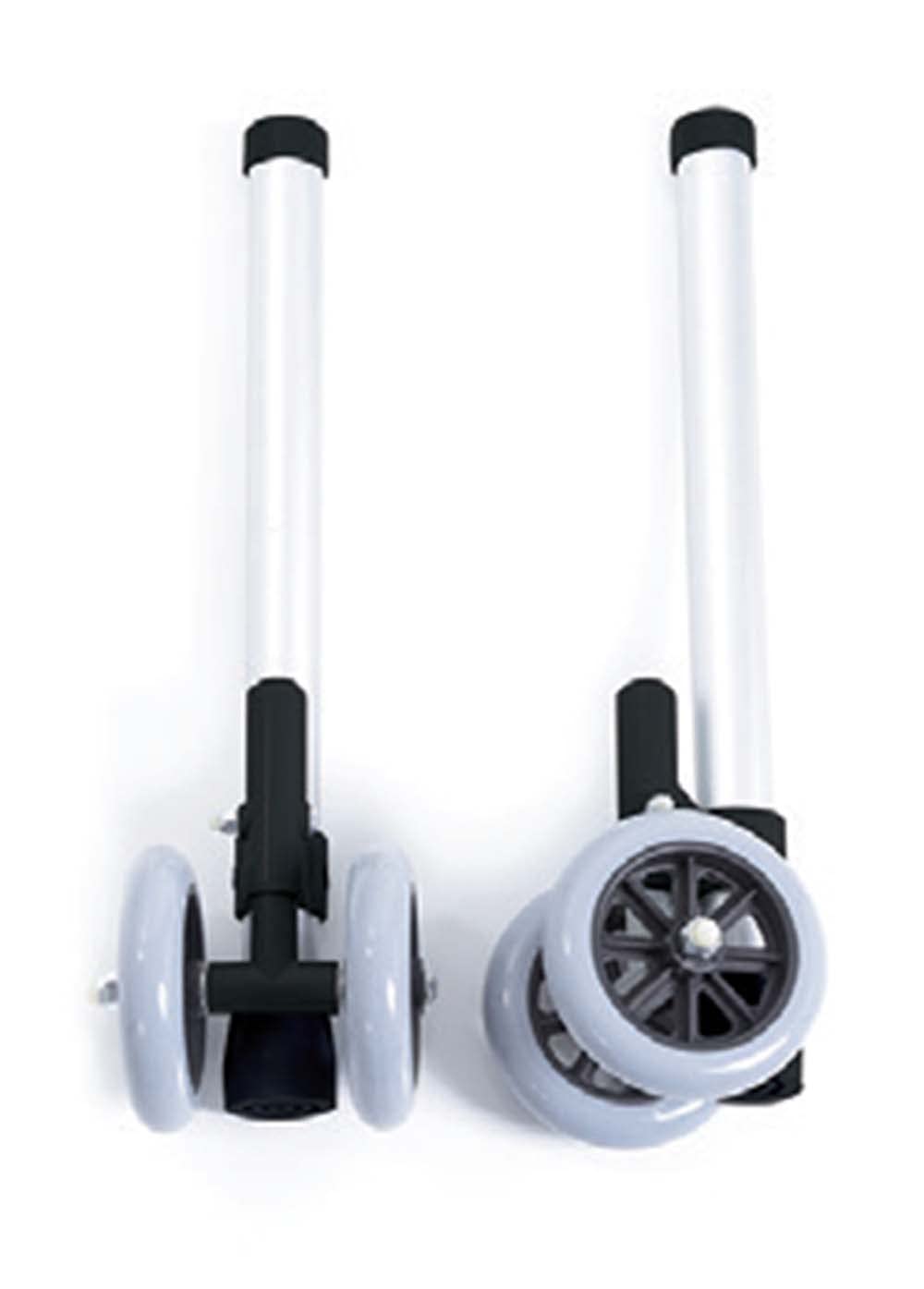Coppia Ruote gemellate con rotazione frizionata Ø 10 cm per deambulatori a 2 mani Art. RV7053D