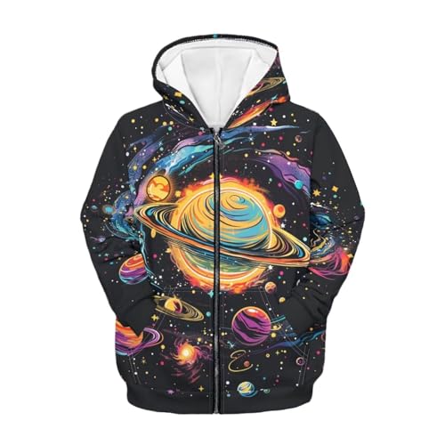 Zip Up Hoodie for Boys Girls Casual Long Sleeve Sweatshirt for Kids