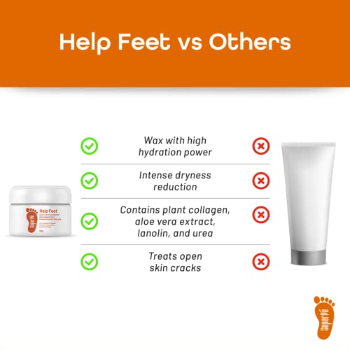 Super Pé Help Feet Cream - Hydration Cream, Professional Pedicure Spa Care Results At Home - Cruelty-Free, With Urea, Ultra-Moisturizer, Reduces Dryness, Smooth And Soft Feet - 7.44 Fl Oz/200Ml #TOP3