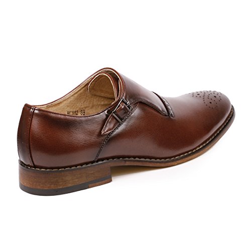 Metrocharm MC112 Men's Monk Strap Slip-On Loafers Dress Shoe3