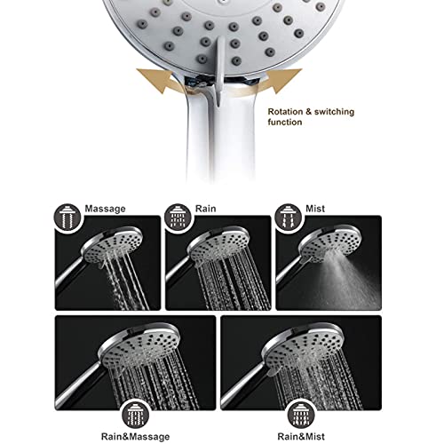 Cabezal de Ducha Manual Laseve Redondo ABS Cromado miniatura 2