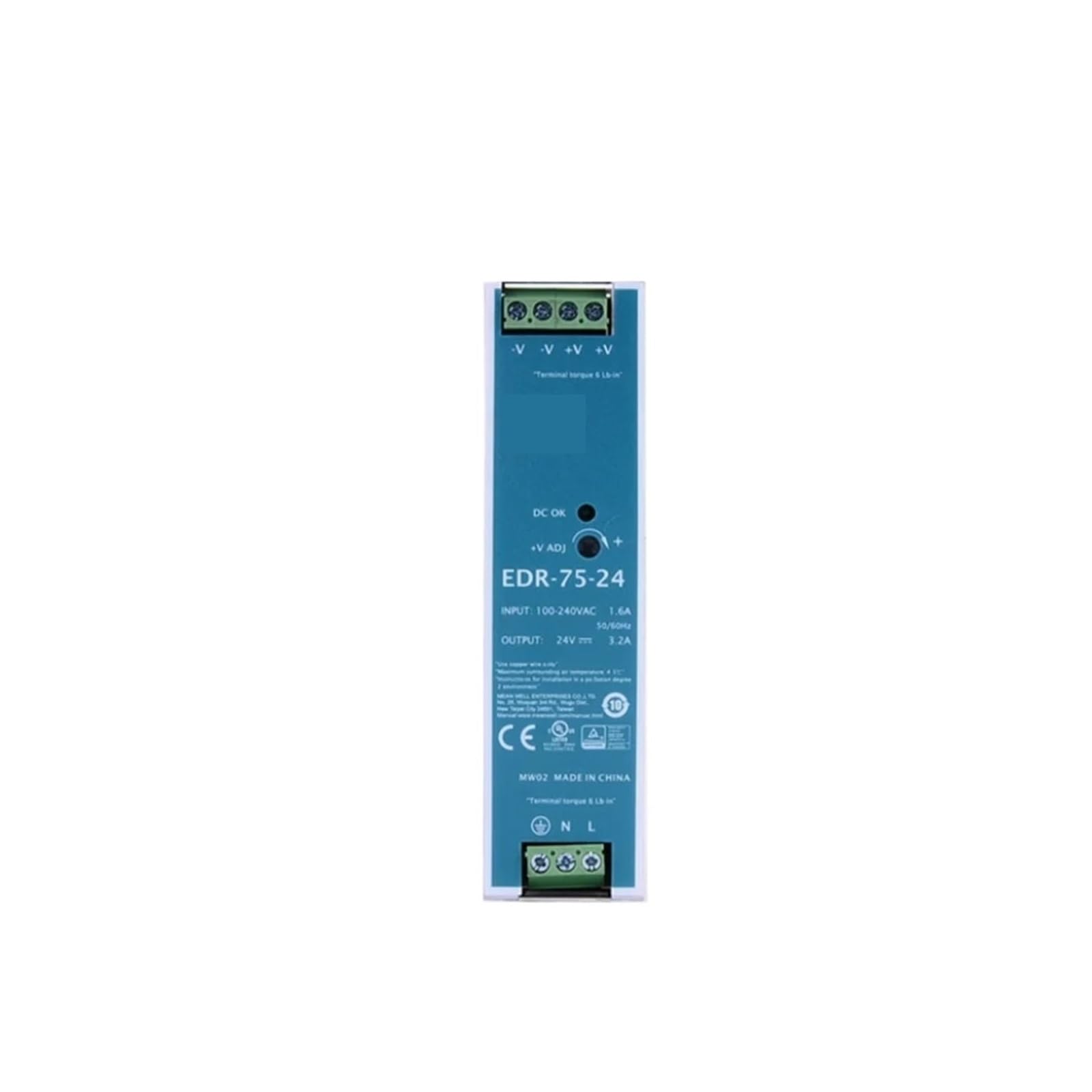 JJKKOZVQF 75W Single Output Power Supply 24V 3.2A EDR-75-24 12V 6.3A EDR-75-12 48V 1.6A EDR-75-48(EDR-75-48)