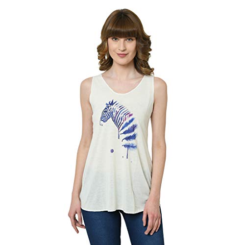 Image of Mack Jonney Graphic Print Regular Fit Tank Tops for Women (Pack of 2) LT 11 0002-P
