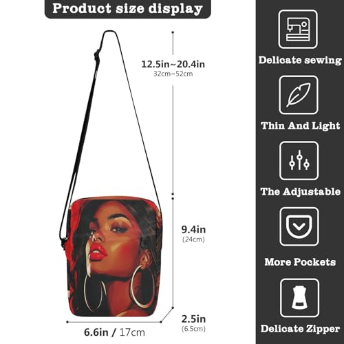 messenger bag for women Crossbody Bags For Women Womens Cross Body Purses Adjustable Strap for work work - Charming Lady Red3