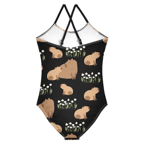 Image of CaTaKu Girls Swimsuits One Piece Bathing Suits Toddler Summer Beach Swimsuits Girls Swimwear 2-8 Years