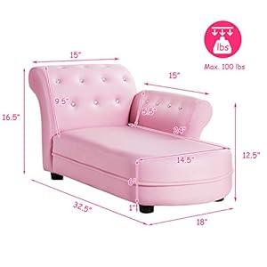 Glacerkidssofapinktoddlercouchprincesssofawithpvcleatherandembeddedcrystalupholsteredchildrenchaiseloungebabysofachairchildrenarmchairforgirls Urban Country Home Decor Glacer kids sofa pink toddler couch princess sofa with pvc leather and embedded crystal upholstered children chaise lounge baby sofa chair children armchair for girls urban country home decor