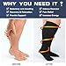 4 Pairs Plus Size Compression Socks for Women Wide Calf L/XL-5XL (15-20mmhg) Compression Socks Men Knee High Support Compression Stockings for Women Wide Calves Big Calf Wide Leg Foot for Nurses and Flying