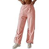 Photo Gallery pantaloni con coulisse, pantaloni a gamba dritta bassa in colore con tasca per gli sport quotidiani da donna (s) Photo Gallery pantaloni con coulisse, pantaloni a gamba dritta bassa in colore con tasca per gli sport quotidiani da donna (s)