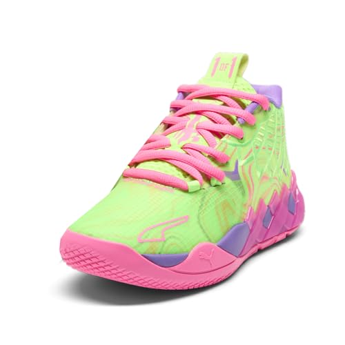 PUMA Kids Boys Mb.01 Inverse Toxic Lace Up Sneakers Shoes Casual - Purple2