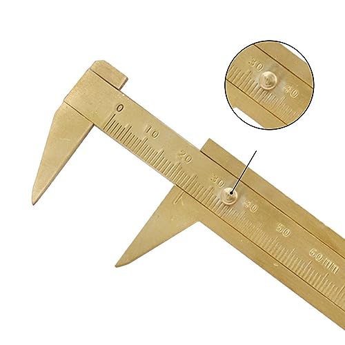 Calibrador de latón portátil 100mm miniatura 3