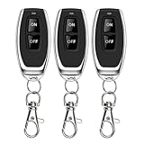 Gebildet Interrupteur à Distance sans Fil avec Longue Portée de 328 ft, Interrupteur de Télécommande pour Tous Types de Moteurs à Courant Continu, Contrôle de Luminaires etc. (Lot de 3)