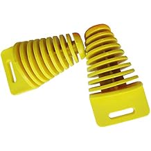 Muffler Tail Pipe Exhaust Silencer Wash Plug Fit formost motorcycle dirt bike ATV QUAD applications Pack of 2 yellow
