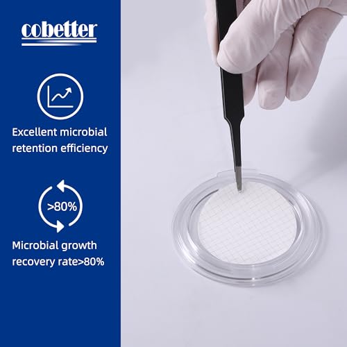 Image of 150 pcs /Pack MCE Gridded Membrane Filter 47mm 0.45μm Mixed Cellulose Esters Membrane Filters Continuous Pack Hydrophilic Filter Paper