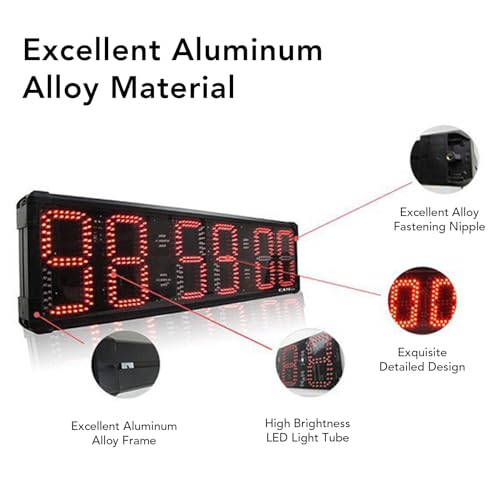 Reloj Cronómetro LED para Carreras con Control Remoto miniatura 2