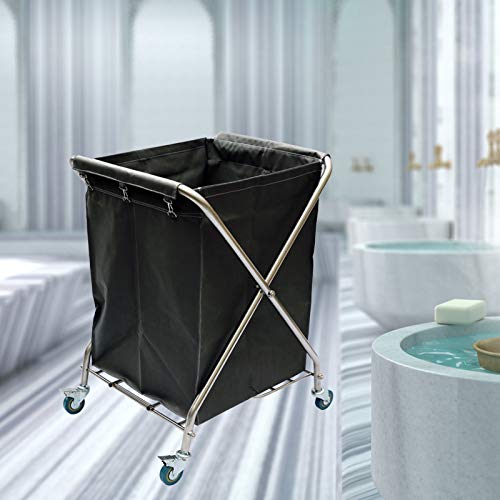 Carretilla Plegable de Acero Inoxidable para Ropa miniatura 2