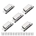 WOOCH Magnetic Door Catch - 20lb High Magnetic Stainless Steel Heavy Duty Catch for Kitchen Bathroom Cupboard Wardrobe Closet Closures Cabinet Door Drawer Latch (2.1 in Silver, 5-Pack)
