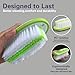 LoyaGour Carpet and Upholstery Cleaning Brush,Carpet Scrubber Stiff Bristle Detailing Scrub Brushes,Interior Leather Brush for Car and Home (Green)