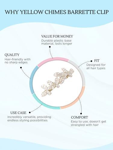 Women's Pearl Butterfly Hair Clip, Elegant Barrette Accessory