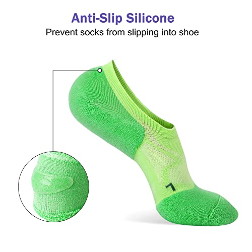 Gonii No Show Socks Womens Athletic Compression Running Low Cut Cushioned Socks 5 Pairs4